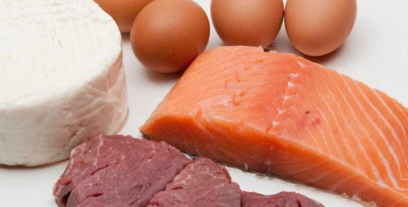 Eiwitrijk voedsel voor het Dukan-dieet