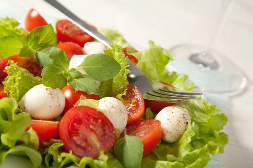 groentesalade voor het Dukan-dieet