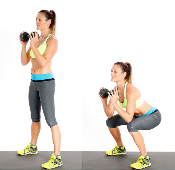 Squats voor gewichtsverlies